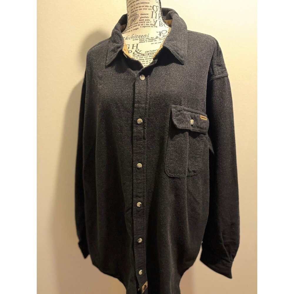 Vintage 90’s Style Legendary Whitetails Flannel Shirt 2XL Dark Grey